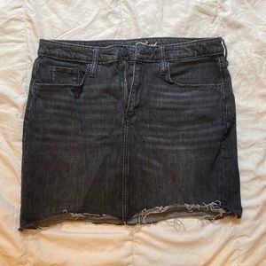 Black Denim Skirt
